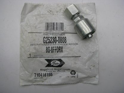 Gates G25230-0808 Straight 8 Hose Fitting Female Flat Face Swivel G25 Coupler