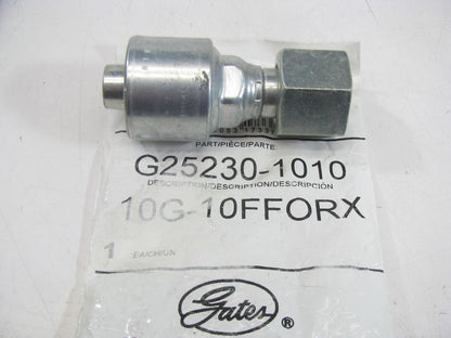 Gates G25230-1010 Hydraulic Fitting Straight Female Flat Face Swivel 5/8'' Hose