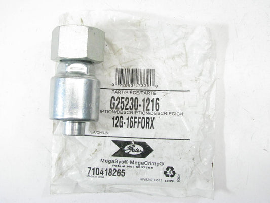 Gates G25230-1216 Hydraulic Fitting Straight Female Swivel 3/4'' Hose 1-7/16''-12