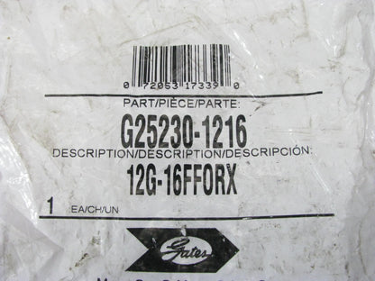 Gates G25230-1216 Hydraulic Fitting Straight Female Swivel 3/4'' Hose 1-7/16''-12