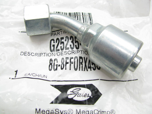 Gates G25235-0808  MegaCrimp Flat-Face O-Ring Swivel Fitting 1/2 Hose 13/16-16