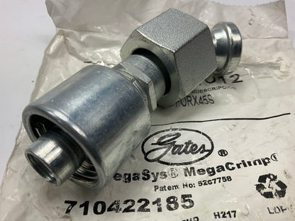 Gates G25235-1012 45° Tube Female Flat-Face O-Ring Swivel Hydraulic Fitting, 5/8