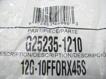Gates G25235-1210 Hydraulic Fitting 45 Deg Bent Tube Female Swivel G25 3/4'' Hose