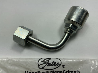 G25241-0606 Female Flat-Face O-Ring Swivel - 90° Angle, 3/8'' Id, 11/16-16 Thread