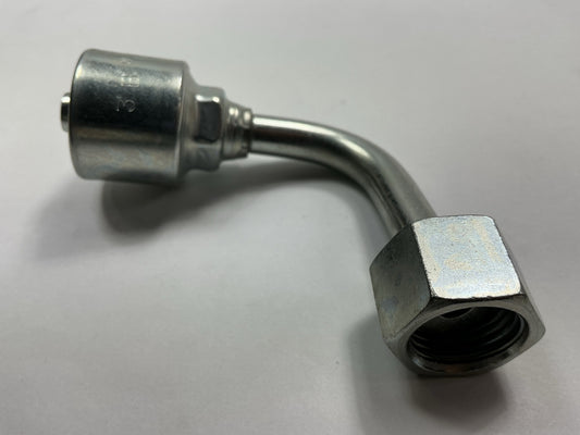 G25241-0606 Female Flat-Face O-Ring Swivel - 90° Angle, 3/8'' Id, 11/16-16 Thread
