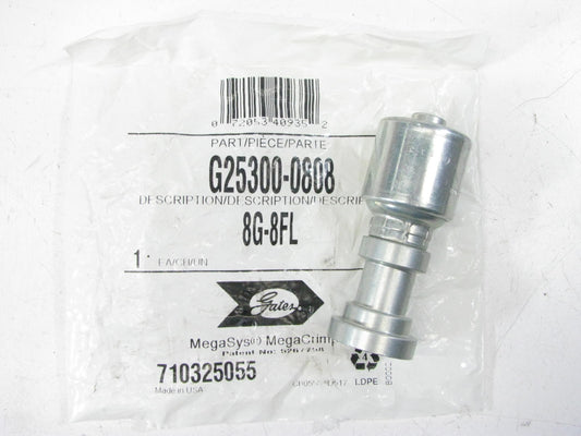Gates G25300-0808 Hydraulic Fitting Straight Code 61 Megacrimp G25 1/2'' Hose