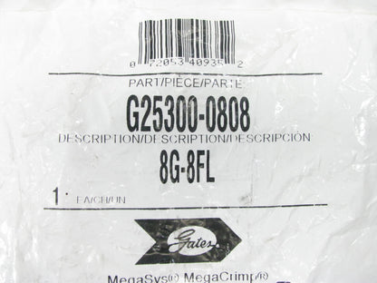Gates G25300-0808 Hydraulic Fitting Straight Code 61 Megacrimp G25 1/2'' Hose