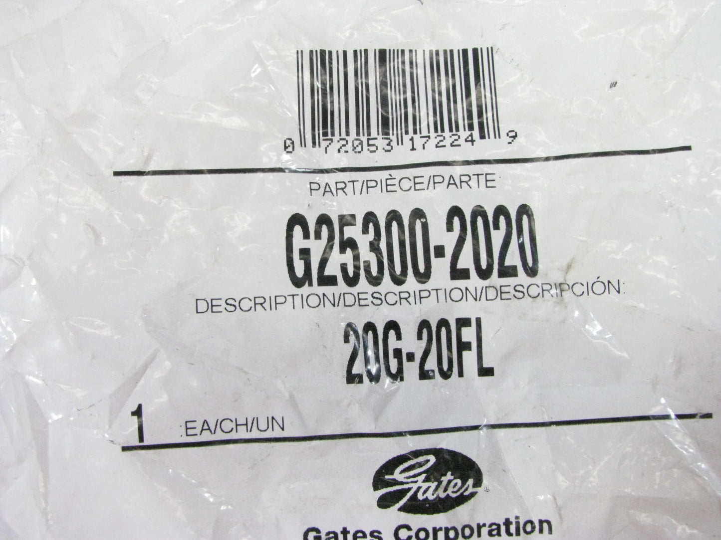 Gates G25300-2020 Hydraulic Fitting Straight Code 61 Megacrimp G25 1-1/4'' Hose