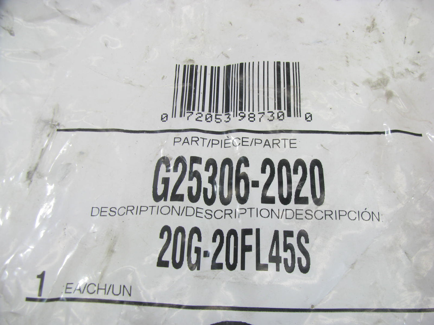 Gates G25306-2020 Hydraulic Fitting 45 Bent Tube Code 61 Megacrimp 1-1/4'' Hose