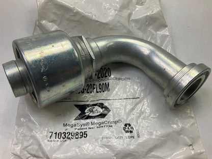 Gates G25315-2020 90° Tube Code 61 O-Ring Flange Hydraulic Fitting, 1-1/4''