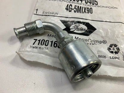 Gates G25504-0405 90 Degree SAE Male Inverted Swivel Hydraulic Fitting 1/4'' Hose