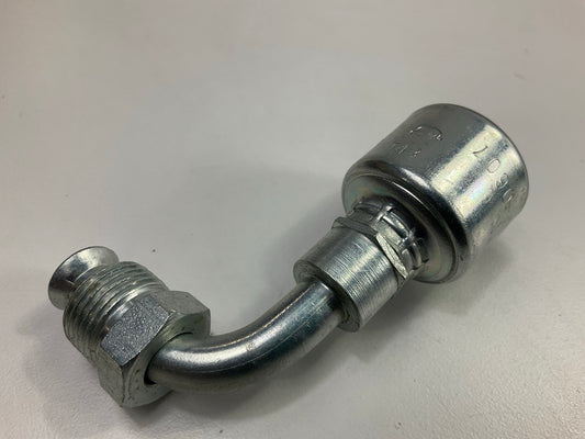 Gates G25504-0607 90 Degree SAE Male Inverted Swivel Hydraulic Fitting 3/8'' Hose