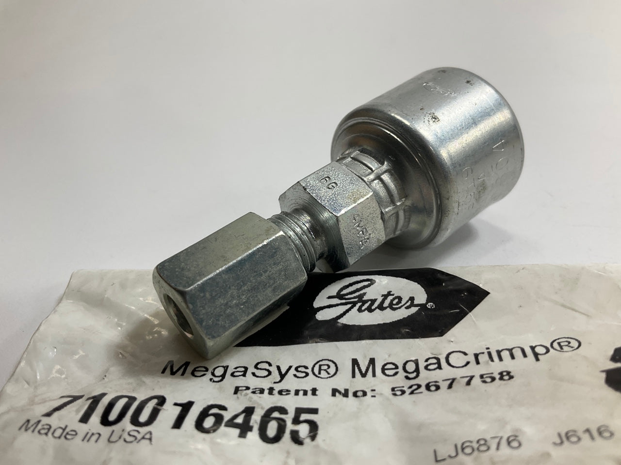 Gates G25510-0604 SAE Male Flareless Hydraulic Fitting, 3/8'' - 6G-4MFA