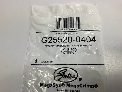 Gates G25520-0404 MegaCrimp Hydraulic Hose Fitting Coupling 1/4'' ID - 4G-4NASP