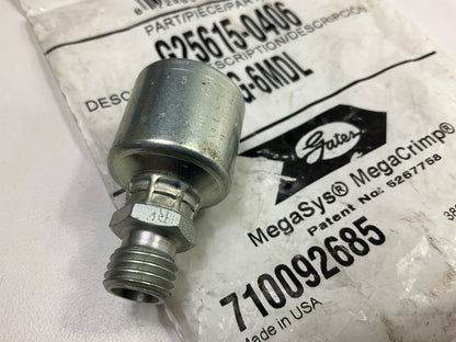 Gates G25615-0406 Male DIN 24° Cone Hydraulic Fitting, 1/4'' - 4G-6MDL