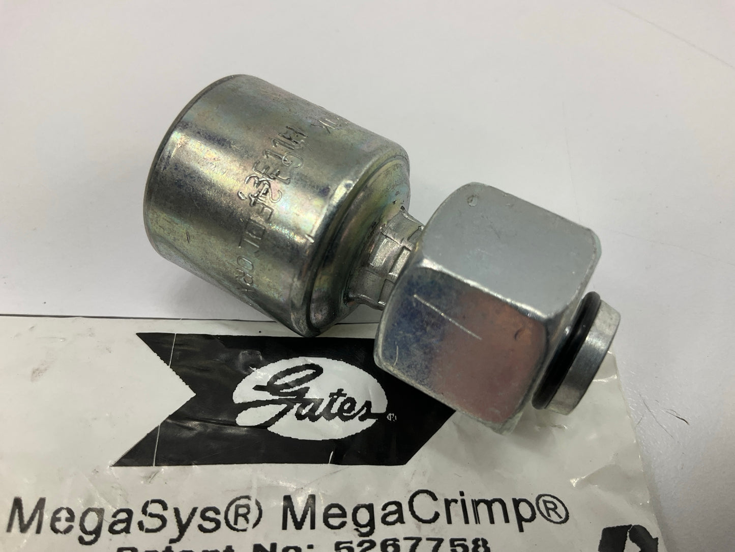 Gates G25645-0412 Female DIN 24° Cone Swivel 1/4'' Hydraulic Fitting, 4G-12FDLORX