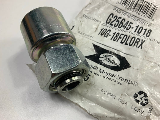 Gates G25645-1018 Female DIN 24° Cone Swivel Hydraulic Fitting, 5/8''