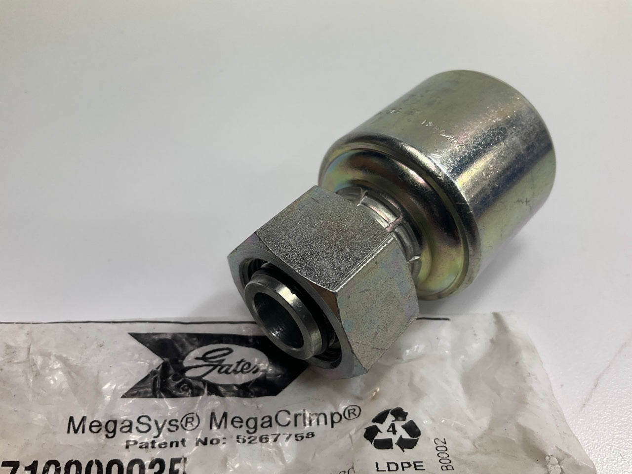 Gates G25645-1218 Female DIN 24° Cone Swivel 3/4'' Hydraulic Fitting 12G-18FDLORX