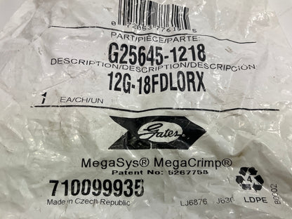 Gates G25645-1218 Female DIN 24° Cone Swivel 3/4'' Hydraulic Fitting 12G-18FDLORX