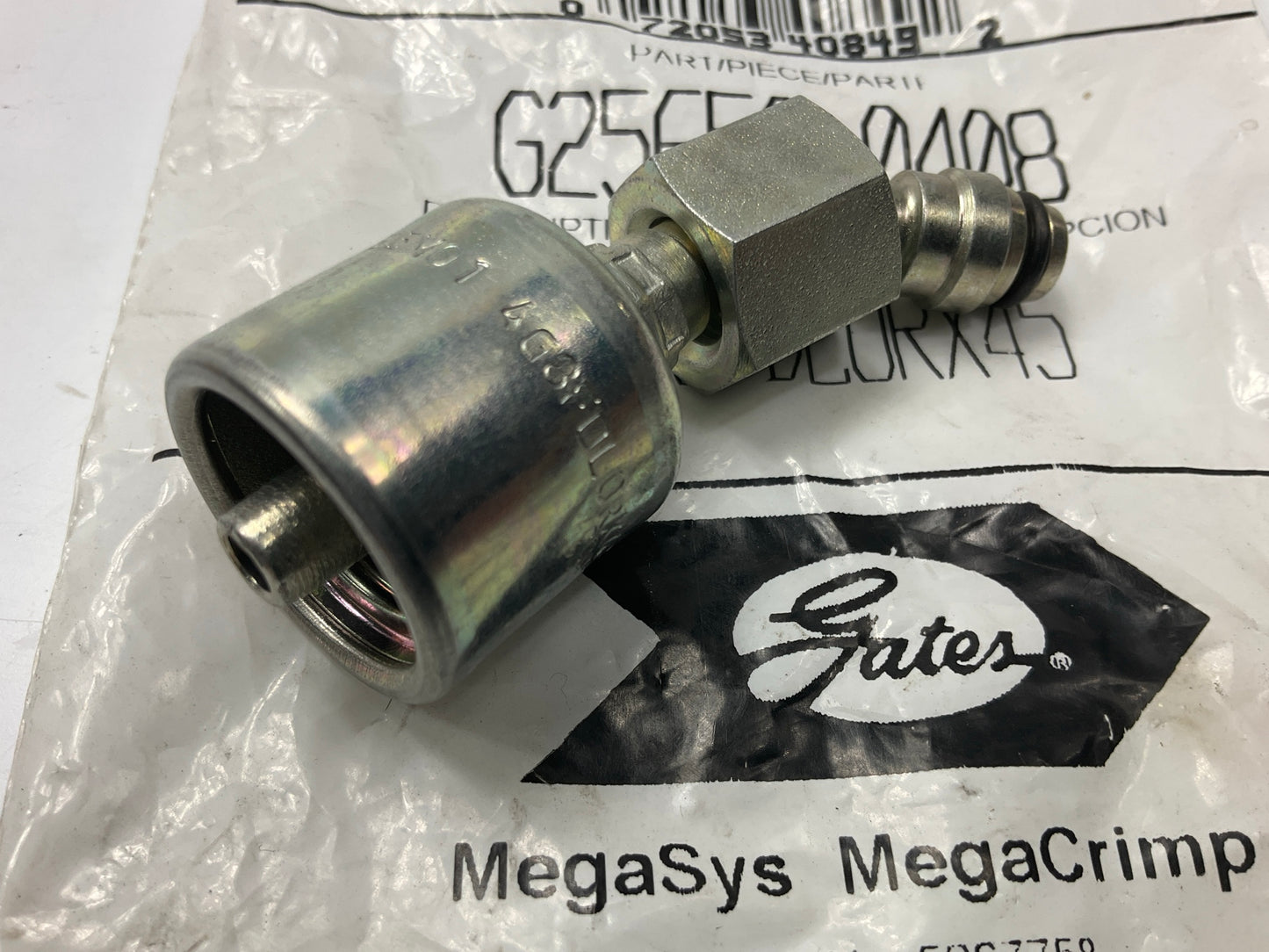Gates G25650-0408 45° Tube Female DIN 24° Cone Swivel Hydraulic Fitting, 1/4''