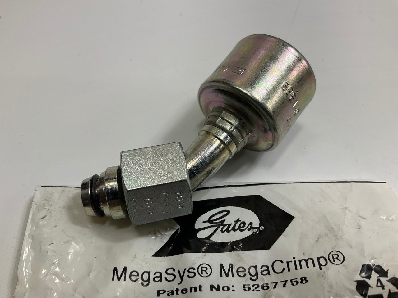 Gates G25650-0610 45° Tube Female DIN 24° Cone Swivel Hydraulic Fitting, 3/8''