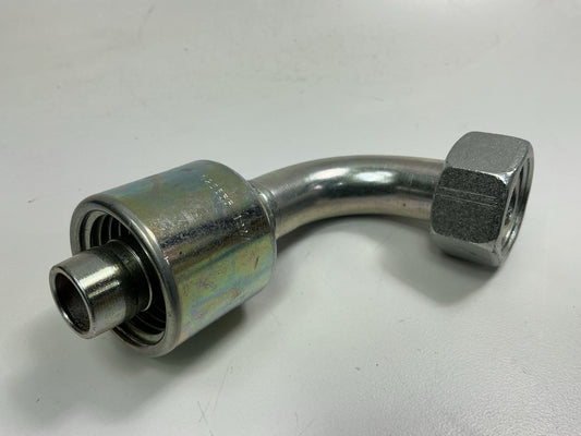 Gates G25655-1222 24° Cone Swivel Hydraulic Hose End W/O-Ring, 90° Angle, 3/4''