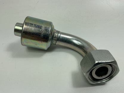 Gates G25655-1222 24° Cone Swivel Hydraulic Hose End W/O-Ring, 90° Angle, 3/4''