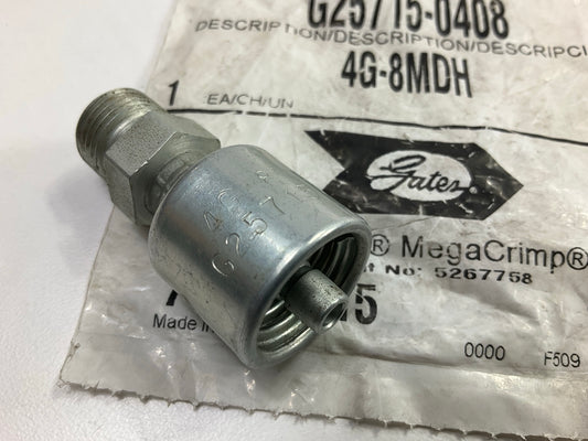 Gates G25715-0408 Male DIN 24° Cone Hydraulic Fitting 1/4'' Hose - 4G-8MDH