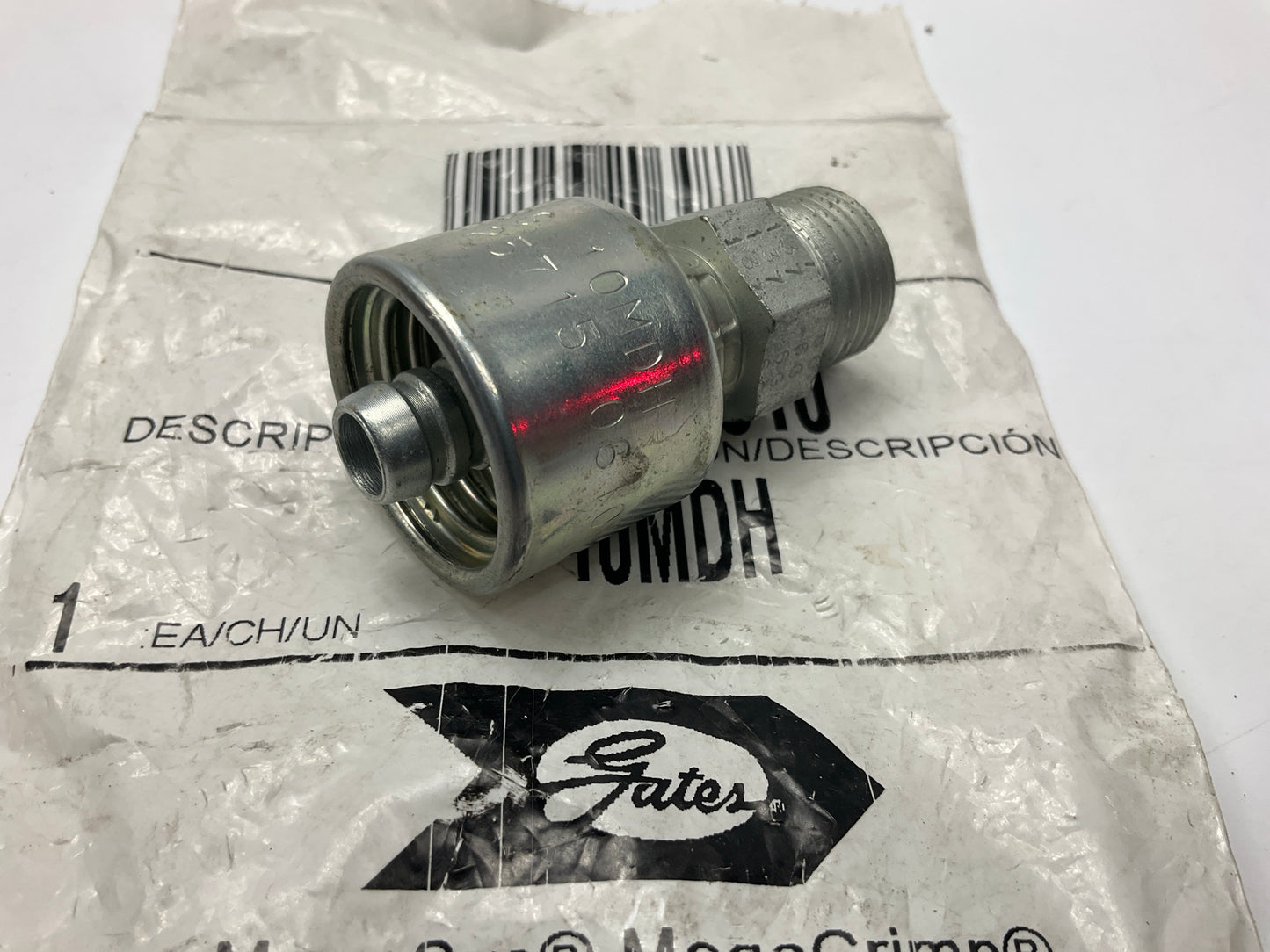 Gates G25715-0610 Male DIN 24° Cone Hydraulic Fitting, 3/8'' Hose - 6G-10MDH