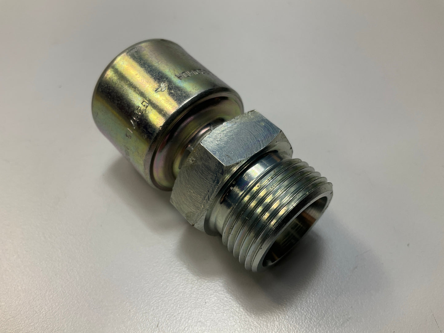 Gates G25715-1020 SAE Male Flareless Hydraulic Fitting, 3/8'' - 6G-4MFA