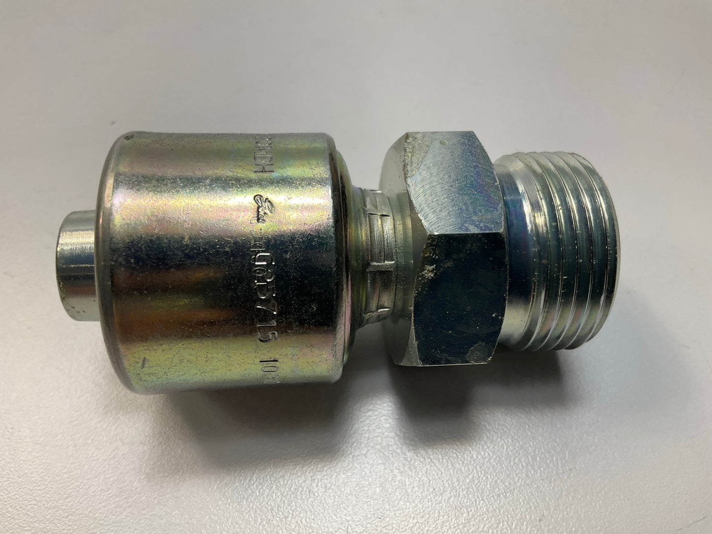 Gates G25715-1020 SAE Male Flareless Hydraulic Fitting, 3/8'' - 6G-4MFA