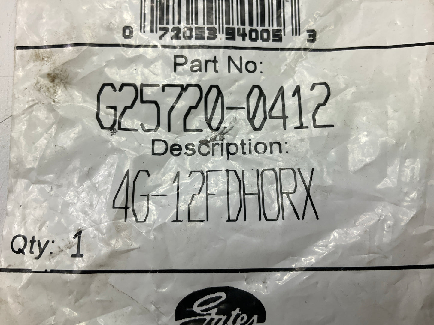 Gates G25720-0412 Female DIN 24 Cone Swivel MegaCrimp Hydraulic Fitting M20X1.5