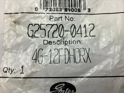 Gates G25720-0412 Female DIN 24 Cone Swivel MegaCrimp Hydraulic Fitting M20X1.5