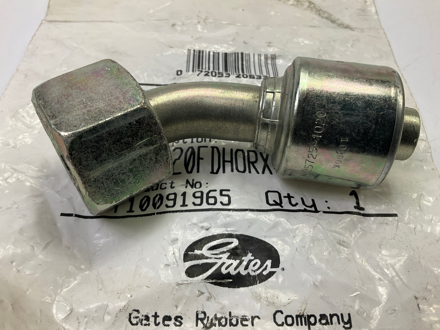 Gates G25725-1020 45° Tube Female DIN 24° Cone Swivel Hydraulic Fitting, 5/8''