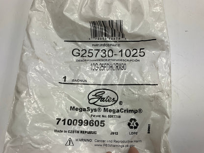 Gates G25730-1025 Hose Fitting Female DIN 24° Cone Swivel W/ O-Ring 90° 5/8'' ID