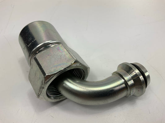 G25730-1225 Hose Fitting Female DIN 24° Cone Swivel W/ O-Ring, 90° Angle 3/4'' ID