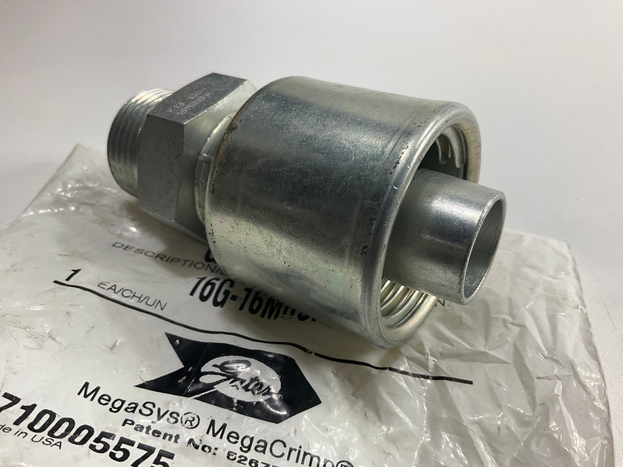 Gates G25810-1616 Male British Standard Pipe Parallel Hydraulic Fitting, 1''