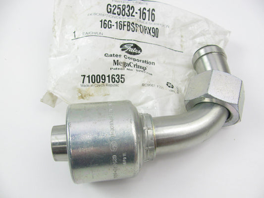 Gates G25832-1616 Hydraulic Fitting 90 Bent Tube Female BSP Swivel 1'' Hose