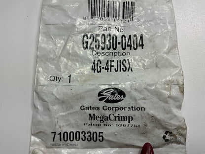 Gates G25930-0404 Female Japanese Industrial Swivel Hydraulic Fitting, 1/4''