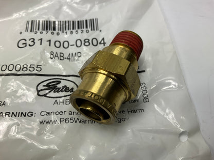 Gates G31100-0804 Air Brake 1/2'' To 1/4''-18 Male Pipe Fitting, 8AB-4MP