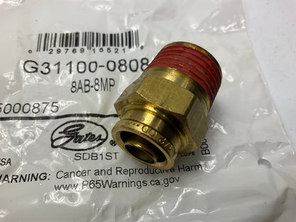 Gates G31100-0808 Air Brake To Male Pipe Fitting, 1/2'' X 1/2''-14