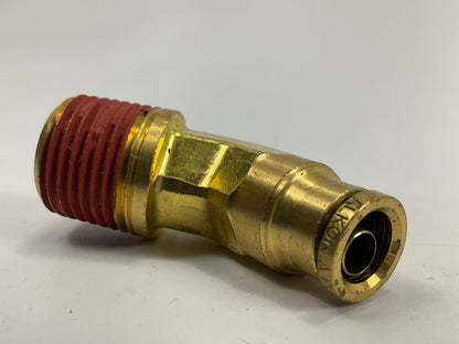Gates G31102-0608 Air Brake To Male Pipe 45 Degree, 3/8 OD, 1/2-14 Thread