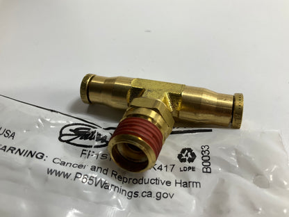 Gates G31142-0404 Air Brake On Run To Male Pipe Swivel Tee, 4AB-4AB-4MPX
