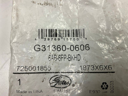 Gates G31360-0606 Air Brake To Female Pipe Bulkhead, 3/8''