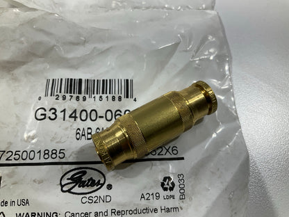 Gates G31400-0606 SureLok 3/8'' X 1.74'' Air Brake Union Coupling Fitting