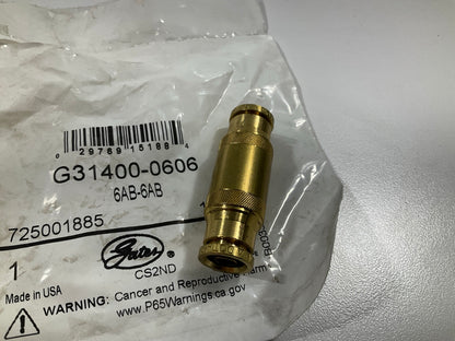 Gates G31400-0606 SureLok 3/8'' X 1.74'' Air Brake Union Coupling Fitting