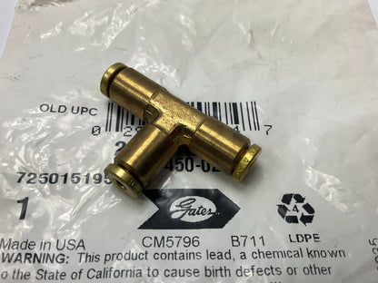 Gates G31450-0202 Air Brake Union Tee, 1/8'' - 2AB-2AB-2AB
