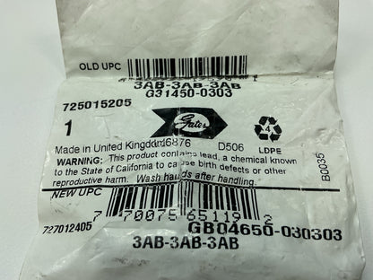 Gates G31450-0303 Air Brake Union Tee, 3/16''