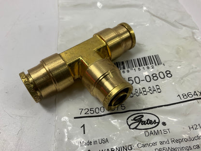 Gates G31450-0808 SureLok Air Brake Fitting Tee Coupler: 1/2 X 1/2 X 1/2 Inch