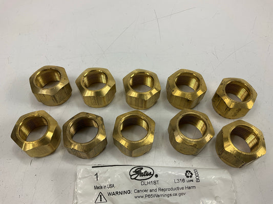 (10) Gates G32060-0012 Air Brake Tube Sleeve Nut, 3/4'', 12TSN-ABC